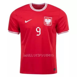 Maillot Pologne LEWANDOWSKI 9 Homme Extérieur Coupe du Monde 2022