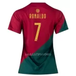 Maillot Portugal Cristiano Ronaldo 7 Femme Domicile Coupe du Monde 2022