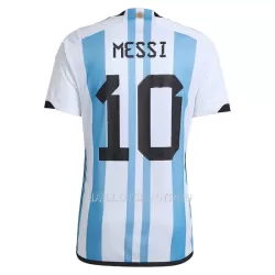 Maillot Argentine 3 Star MESSI 10 Enfant Domicile Coupe du Monde 2022