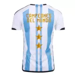Maillot Champions Argentine 3 Star Homme Domicile Coupe du Monde 2022