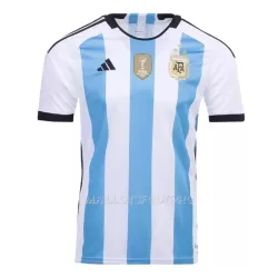 Maillot Champions Argentine 3 Star Homme Domicile Coupe du Monde 2022