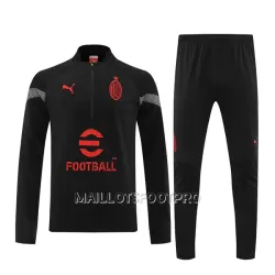 AC Milan Sweat d'Entraînement Homme 22-23 Quart-Zip Noire AC Milan Sweat d'Entraînement Homme 22-23 Quart-Zip Noire