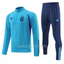 Argentine 3 Stars Sweat d'Entraînement Homme 22-23 Quart-Zip Bleue Argentine 3 Stars Sweat d'Entraînement Homme 22-23 Quart-Zip Bleue