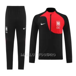 Corée du Sud Ensemble Vestes d'Entraînement Homme 2022 Noir Rouge Corée du Sud Ensemble Vestes d'Entraînement Homme 2022 Noir Rouge