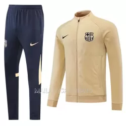 FC Barcelone Creamy Ensemble Sweat d'Entraînement Homme 22-23 Jaune FC Barcelone Creamy Ensemble Sweat d'Entraînement Homme 22-23 Jaune