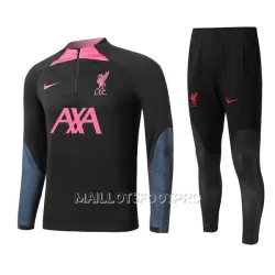 Liverpool Sweat d'Entraînement Enfant 22-23 Quart-Zip Noire Liverpool Sweat d'Entraînement Enfant 22-23 Quart-Zip Noire