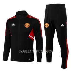 Manchester United Ensemble Sweat d'Entraînement Homme 22-23 Noir Rouge Manchester United Ensemble Sweat d'Entraînement Homme 22-23 Noir Rouge