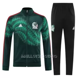 Mexique Ensemble Vestes d'Entraînement Homme 2022 Vert Noir Mexique Ensemble Vestes d'Entraînement Homme 2022 Vert Noir