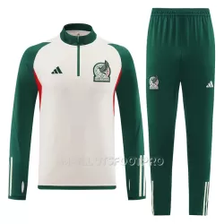 Mexique White Sweat d'Entraînement Homme 2022 Quart-Zip Verte Mexique White Sweat d'Entraînement Homme 2022 Quart-Zip Verte