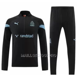 Olympique de Marseille Sweat d'Entraînement Homme 22-23 Quart-Zip Noire Olympique de Marseille Sweat d'Entraînement Homme 22-23 Quart-Zip Noire
