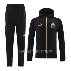 Olympique de Marseille Veste à Capuche Homme 22-23 Noire Olympique de Marseille Veste à Capuche Homme 22-23 Noire