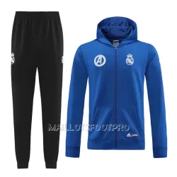 Real Madrid Veste à Capuche Homme 22-23 Bleue Real Madrid Veste à Capuche Homme 22-23 Bleue