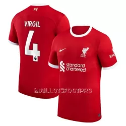 Maillot Liverpool Virgil 4 Homme Domicile 2023-24 Maillot Liverpool Virgil 4 Homme Domicile 2023-24