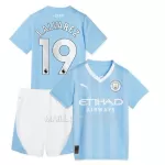 Maillot Manchester City J. Alvarez 19 Enfant Domicile 2023-24