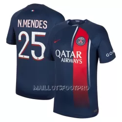 Maillot Paris Saint-Germain N.Mendes 25 Homme Domicile 2023-24 Maillot Paris Saint-Germain N.Mendes 25 Homme Domicile 2023-24
