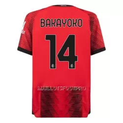 Maillot AC Milan Bakayoko 14 Homme Domicile 2023-24 Maillot AC Milan Bakayoko 14 Homme Domicile 2023-24