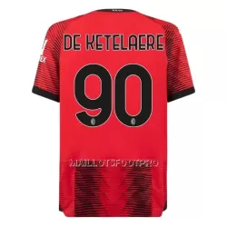 Maillot AC Milan De Ketelaere 90 Homme Domicile 2023-24 Maillot AC Milan De Ketelaere 90 Homme Domicile 2023-24