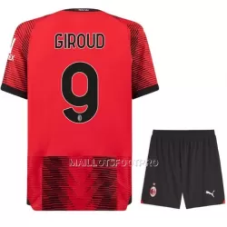 Maillot AC Milan Giroud 9 Enfant Domicile 2023-24 Maillot AC Milan Giroud 9 Enfant Domicile 2023-24
