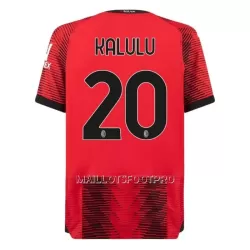 Maillot AC Milan Kalulu 20 Homme Domicile 2023-24 Maillot AC Milan Kalulu 20 Homme Domicile 2023-24