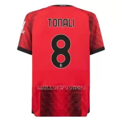 Maillot AC Milan Tonali 8 Homme Domicile 2023-24 Maillot AC Milan Tonali 8 Homme Domicile 2023-24