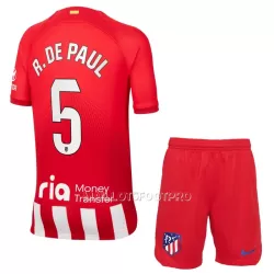 Maillot Atlético Madrid R. De Paul 5 Enfant Domicile 2023-24 Maillot Atlético Madrid R. De Paul 5 Enfant Domicile 2023-24