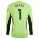 Maillot Gardien Manchester United De Gea 1 Enfant Domicile 2023-24 Manches Longues