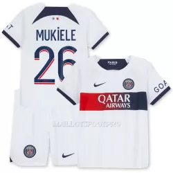 Maillot Paris Saint-Germain Mukiele 26 Enfant Extérieur 2023-24