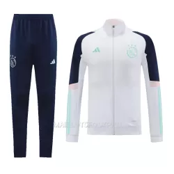Ajax Amsterdam Ensemble Vestes d'Entraînement Homme 2023-24 Blanche Ajax Amsterdam Ensemble Vestes d'Entraînement Homme 2023-24 Blanche