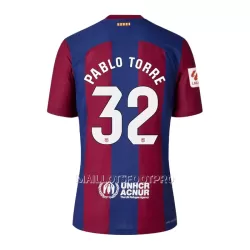 Maillot FC Barcelone Pablo Torre 32 Enfant Domicile 2023-24