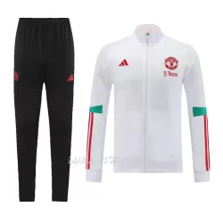 Manchester United Ensemble Vestes d'Entraînement Homme 2023-24 Blanche Manchester United Ensemble Vestes d'Entraînement Homme 2023-24 Blanche