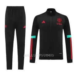 Manchester United Ensemble Vestes d'Entraînement Homme 2023-24 Noire Manchester United Ensemble Vestes d'Entraînement Homme 2023-24 Noire
