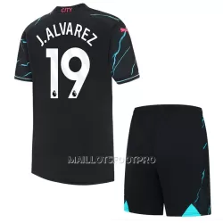 Maillot Manchester City J. Alvarez 19 Enfant Third 2023-24 Maillot Manchester City J. Alvarez 19 Enfant Third 2023-24