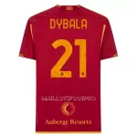 Maillot AS Roma Dybala 21 Homme Domicile 2023-24