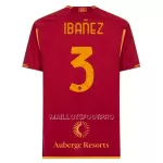 Maillot AS Roma Ibanez 3 Homme Domicile 2023-24