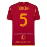 Maillot AS Roma Ndicka 5 Homme Domicile 2023-24