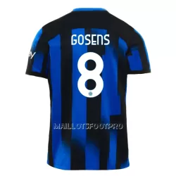 Maillot Inter Milan Gosens 8 Homme Domicile 2023-24