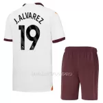Maillot Manchester City J. Alvarez 19 Enfant Extérieur 2023-24