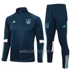 Ajax Amsterdam Ensemble Vestes d'Entraînement Homme 2023-24 Bleue Ajax Amsterdam Ensemble Vestes d'Entraînement Homme 2023-24 Bleue