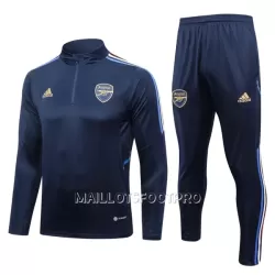 Arsenal Ensemble Sweat d'Entraînement Homme 2023-24 Quart-Zip Bleue Arsenal Ensemble Sweat d'Entraînement Homme 2023-24 Quart-Zip Bleue