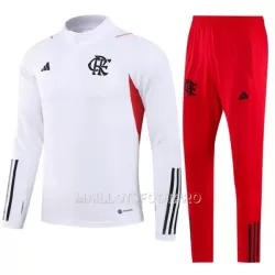 CR Flamengo Ensemble Sweat d'Entraînement Homme 2023-24 Quart-Zip Blanche CR Flamengo Ensemble Sweat d'Entraînement Homme 2023-24 Quart-Zip Blanche