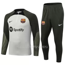 FC Barcelone Ensemble Sweat d'Entraînement Homme 2023-24 Quart-Zip Gris FC Barcelone Ensemble Sweat d'Entraînement Homme 2023-24 Quart-Zip Gris