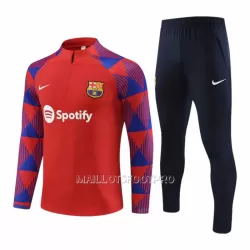 FC Barcelone Ensemble Sweat d'Entraînement Homme 2023-24 Quart-Zip Rouge FC Barcelone Ensemble Sweat d'Entraînement Homme 2023-24 Quart-Zip Rouge