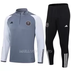 Inter Miami CF Ensemble Sweat d'Entraînement Homme 2023-24 Quart-Zip Gris Inter Miami CF Ensemble Sweat d'Entraînement Homme 2023-24 Quart-Zip Gris