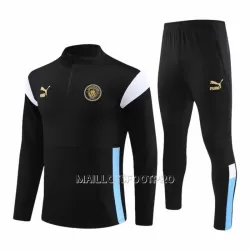 Manchester City Ensemble Sweat d'Entraînement Homme 2023-24 Quart-Zip Noire Manchester City Ensemble Sweat d'Entraînement Homme 2023-24 Quart-Zip Noire