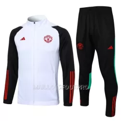Manchester United Ensemble Vestes d'Entraînement Homme 2023-24 Blanche Manchester United Ensemble Vestes d'Entraînement Homme 2023-24 Blanche