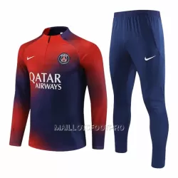 Paris Saint-Germain Ensemble Sweat d'Entraînement Homme 2023-24 Quart-Zip Rouge Paris Saint-Germain Ensemble Sweat d'Entraînement Homme 2023-24 Quart-Zip Rouge