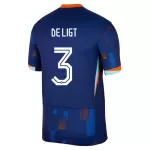 Maillot Pays-Bas De Ligt 3 Homme Extérieur Euro 2024