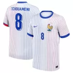 Maillot France Tchouameni 8 Homme Extérieur Euro 2024