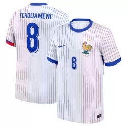 Maillot France Tchouameni 8 Homme Extérieur Euro 2024