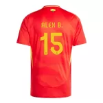 Maillot Espagne Alex Baena 15 Homme Domicile Euro 2024